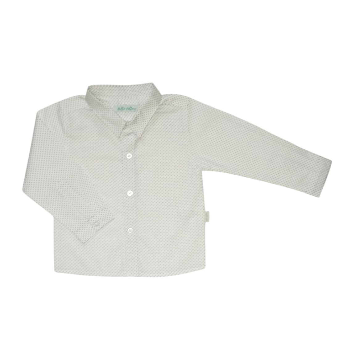Printed Long Sleeve Shirt - White