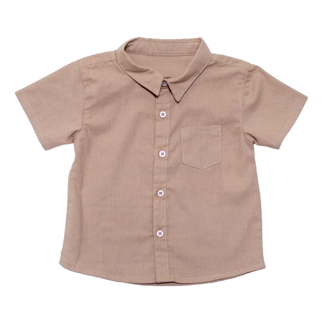 Sand Brown Short Sleeve Shirt