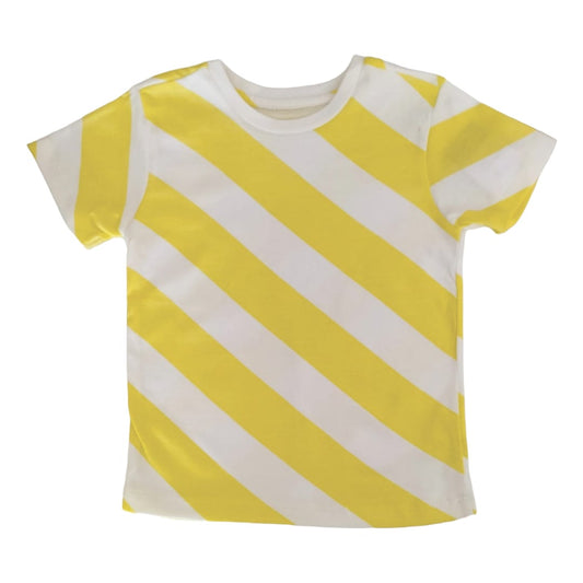 Boy's T Shirt - Yellow Stripped