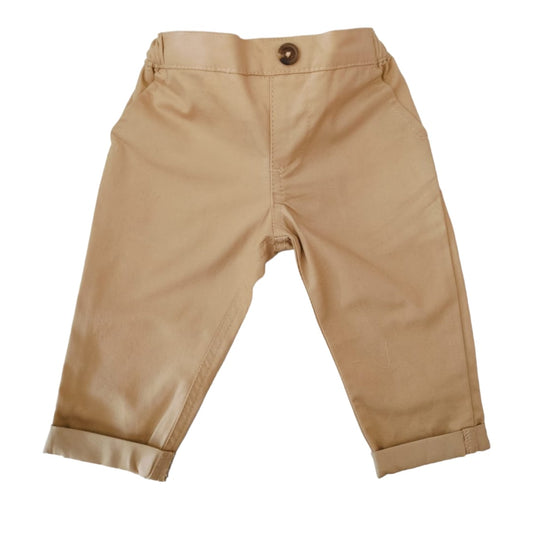 Boy's Cotton Pant - Beige