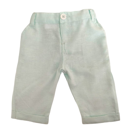 Boy's Linen Pant - Light Green