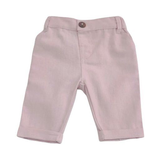 Boy's Linen Pant - Blush Pink
