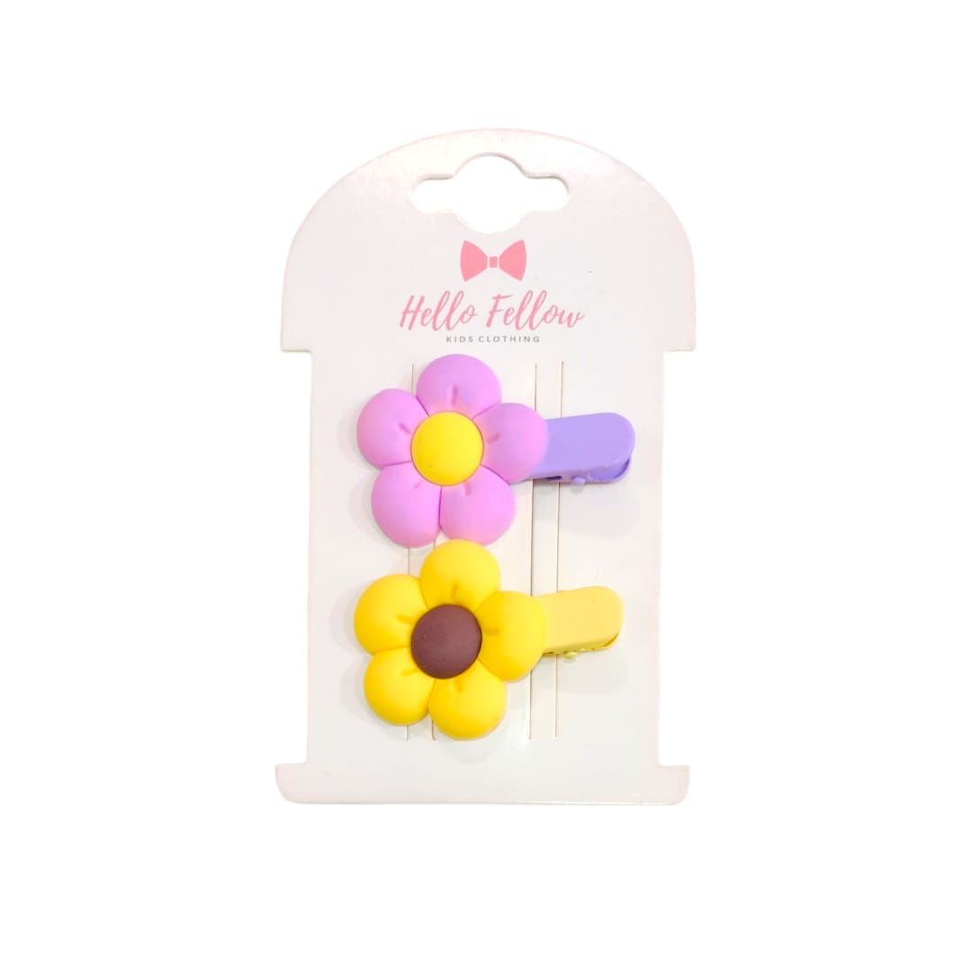 Girls Hair Clip - Flowery