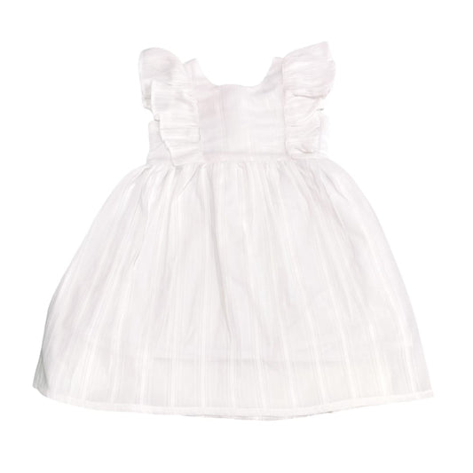 Girl's Brode Dress- White