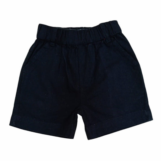 Boy's Linen Short - Black