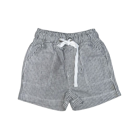 Black Stripe Short with Cord