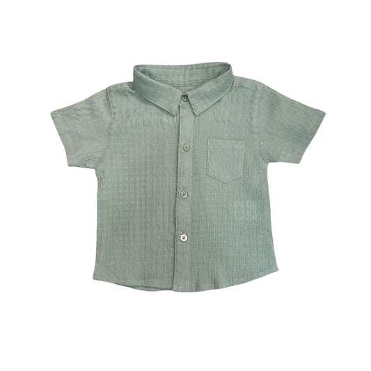 Sage Green Collar Shirt