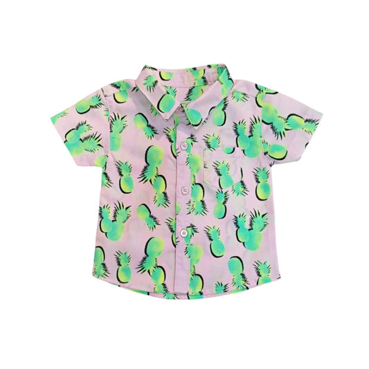 Boy's Pineapple Print Shirt