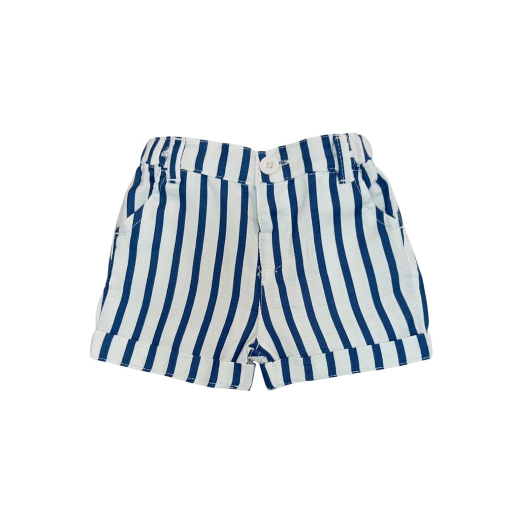 Dark Blue Stripe Short