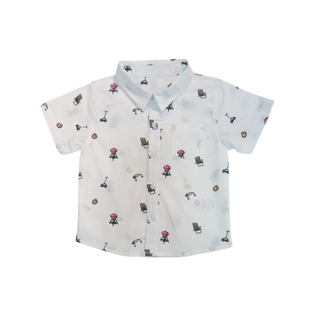 Boy's Collar Shirt - Summer Themed