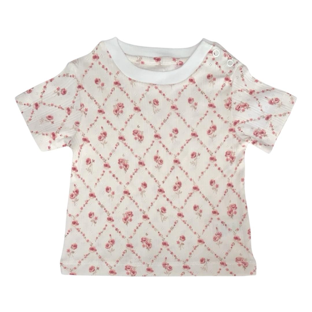 Girl's Rose Print T-Shirt