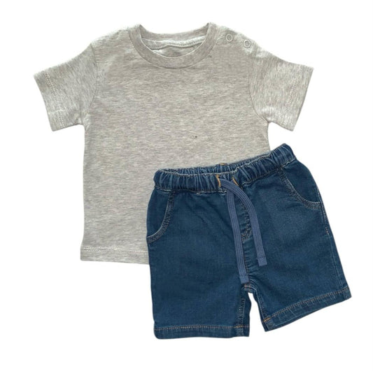 Ash T - Shirt with Denim Short