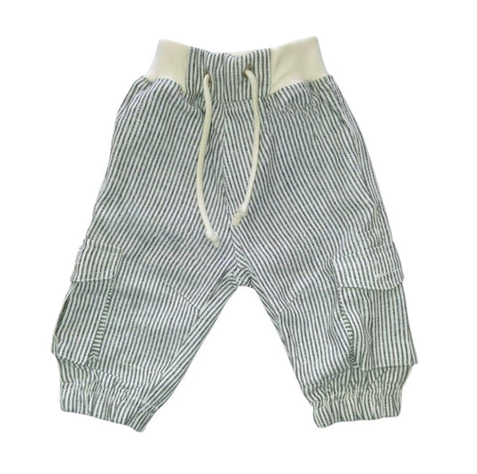 Black Strip Cargo Pant