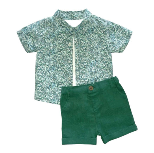 Boy's Greenish Outfit Set