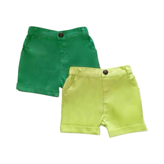 Shorts Set - Dark Green & Pastel Green
