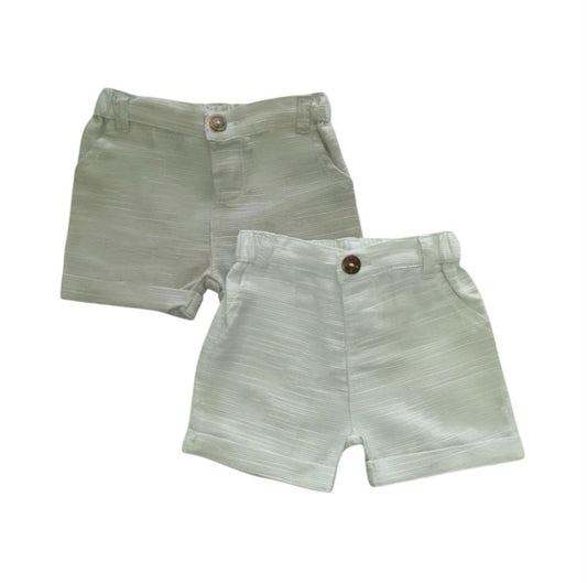 Shorts Set - Gray & Light Green