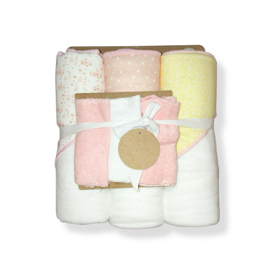 3PC Bath Towel Set - Pink