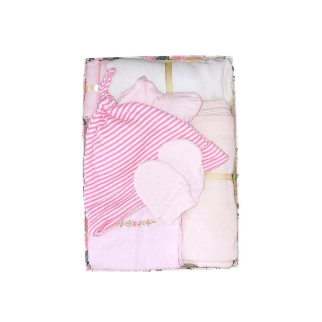 Newborn Baby Essentials 10pcs Gift Box - Pink