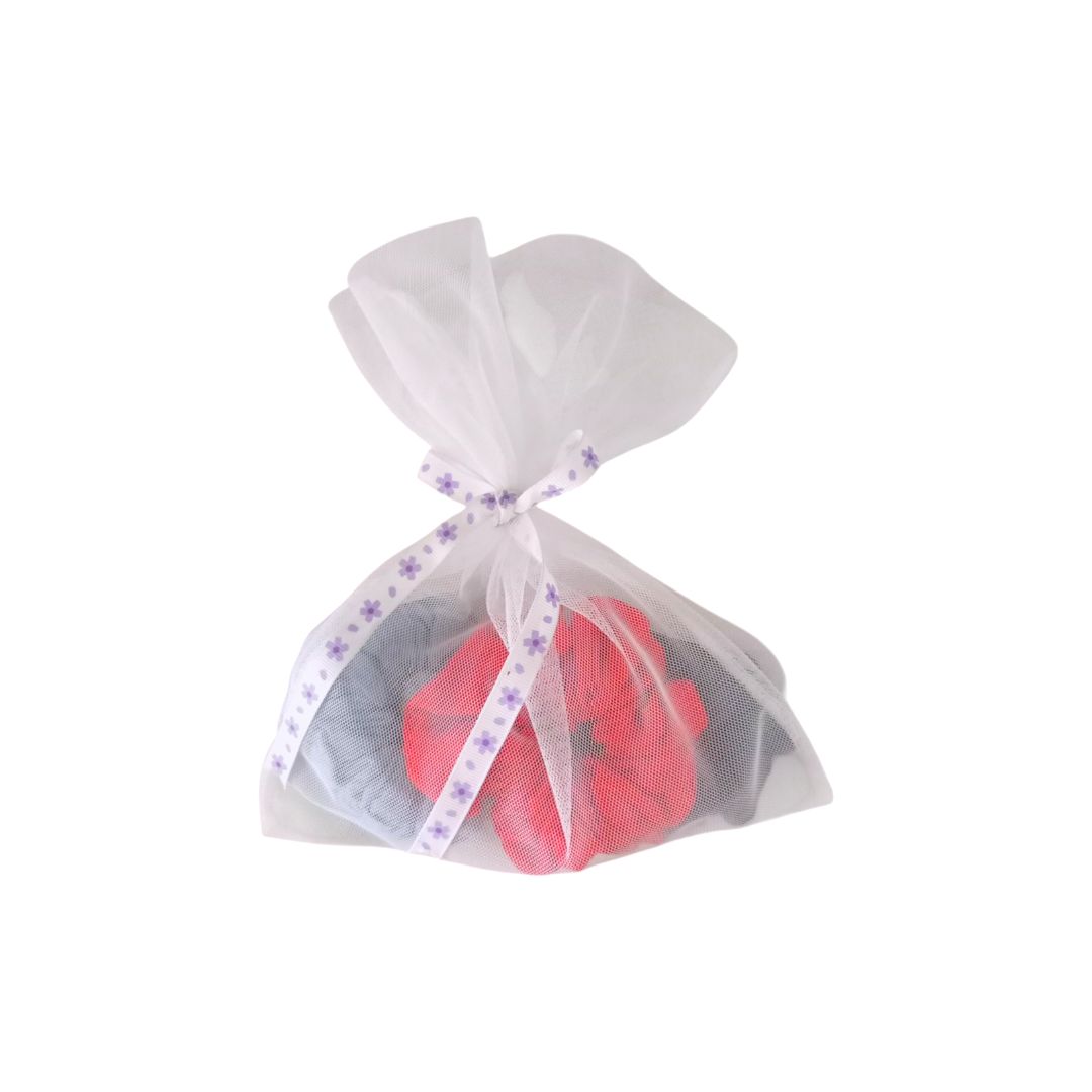 Scrunchies 3pcs set - Red, Light Blue, Dark Blue