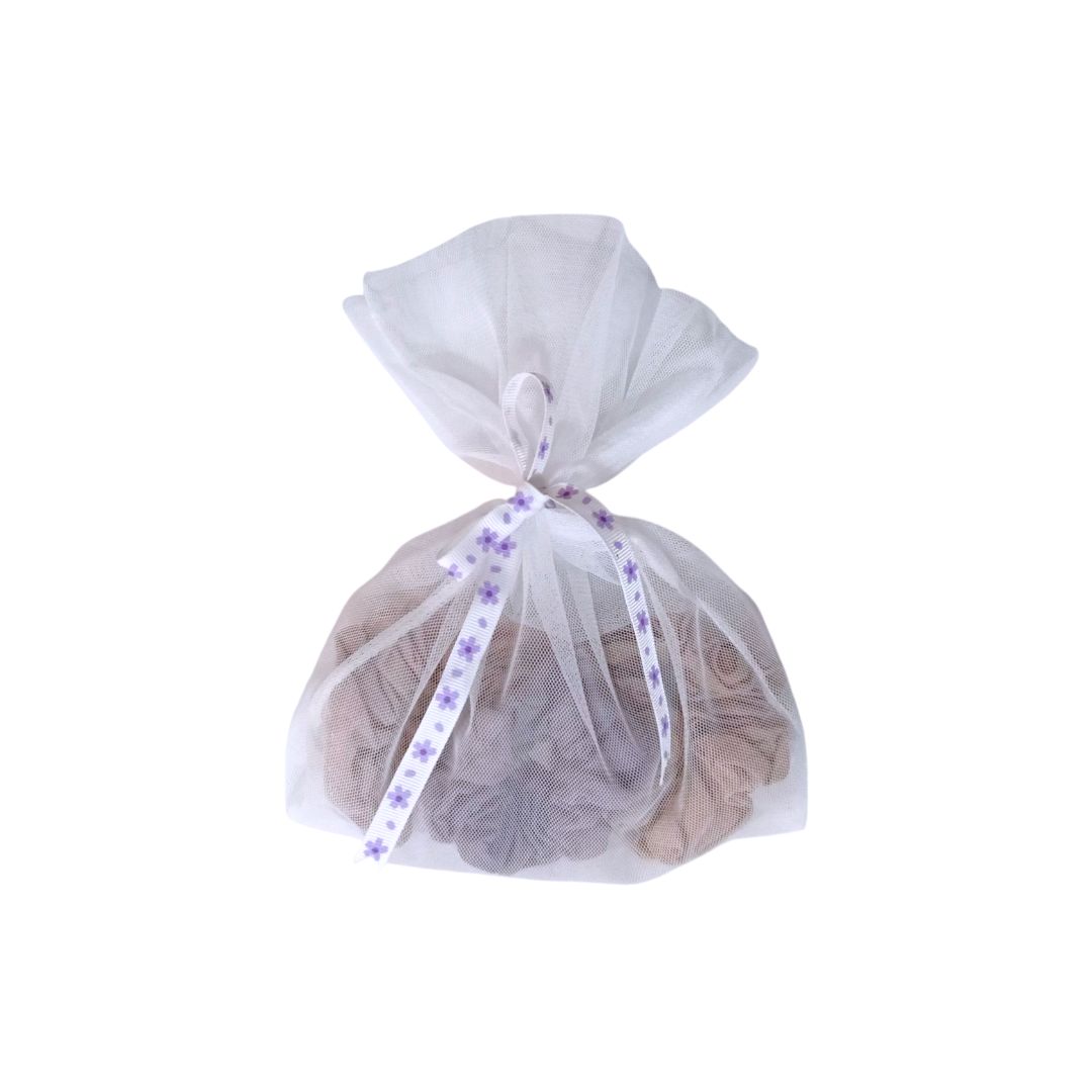 Scrunchies 3pcs Set - Ash, Beige & White
