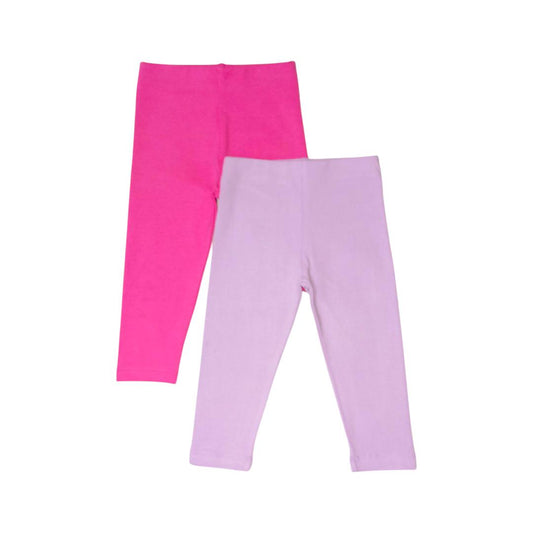 Girl's Legging 2pcs Set - Pink & Purple
