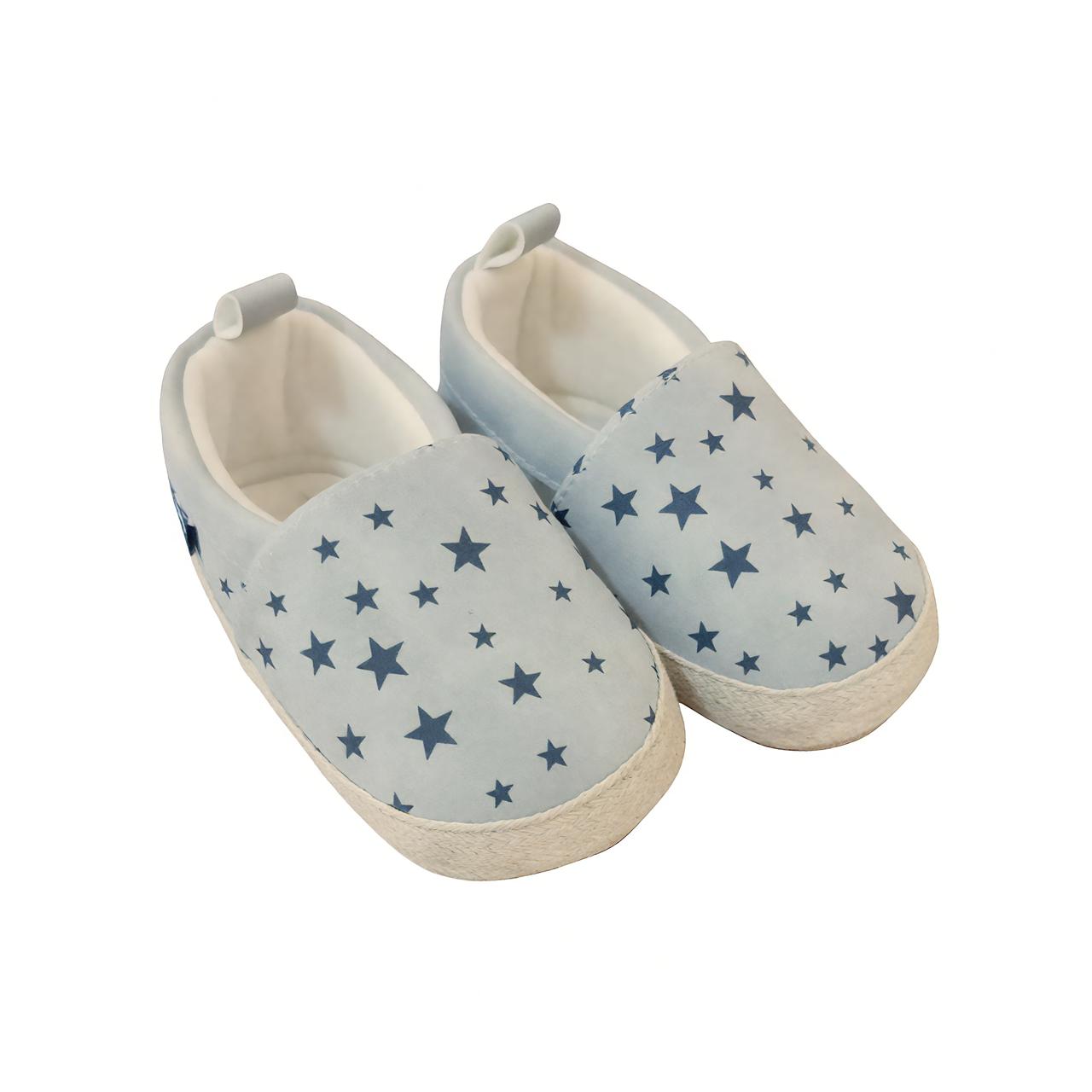Star Print Baby Boy's Shoes - Ash