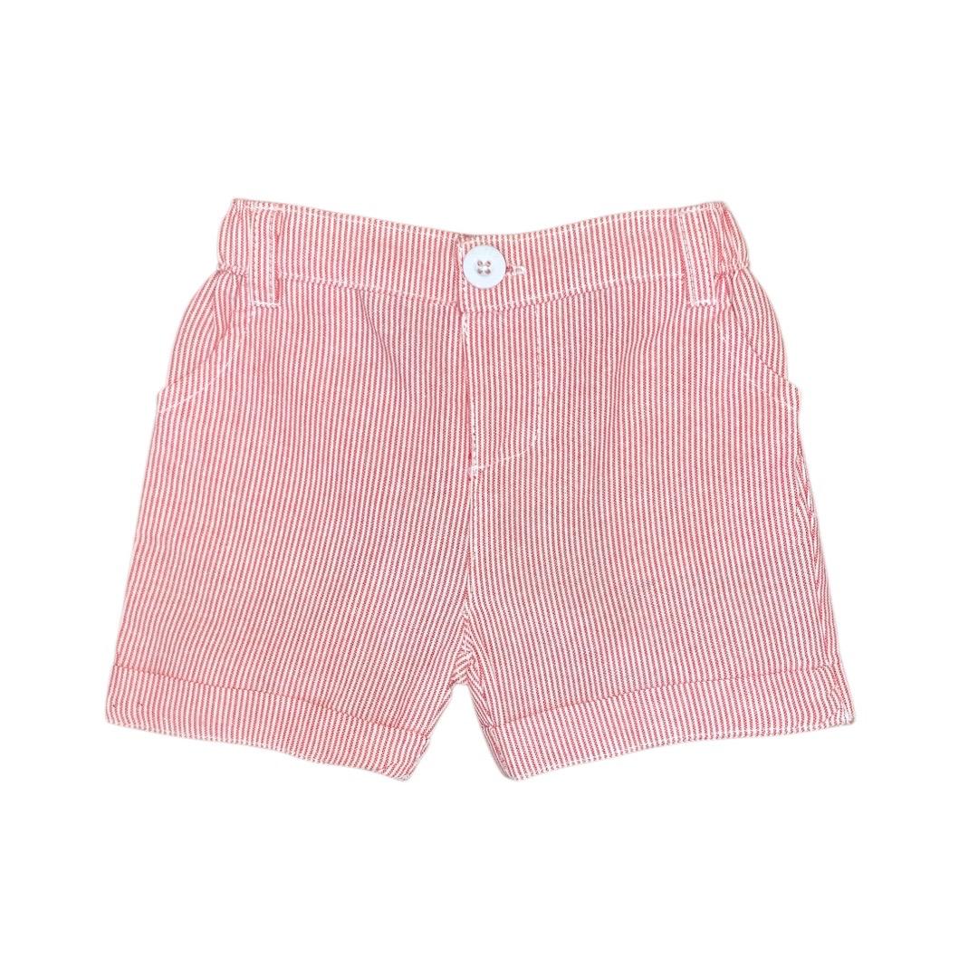 Stripe Short - Red & White