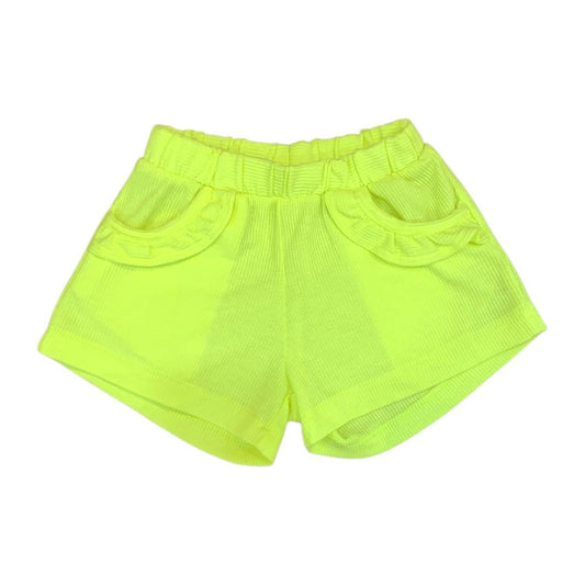 Girl's Fleece Short - Neon Yellow