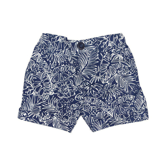 Boy's Printed Short - Dark Blue