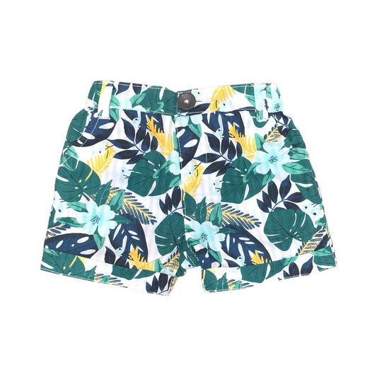 Boy's Leaf Print Short