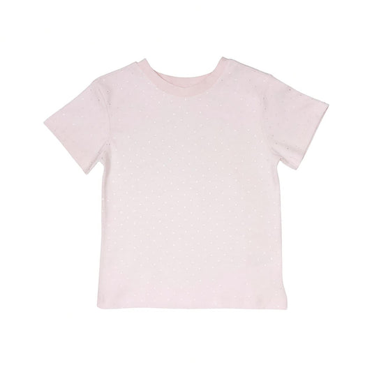 Girl's Dot Print T Shirt - Pink