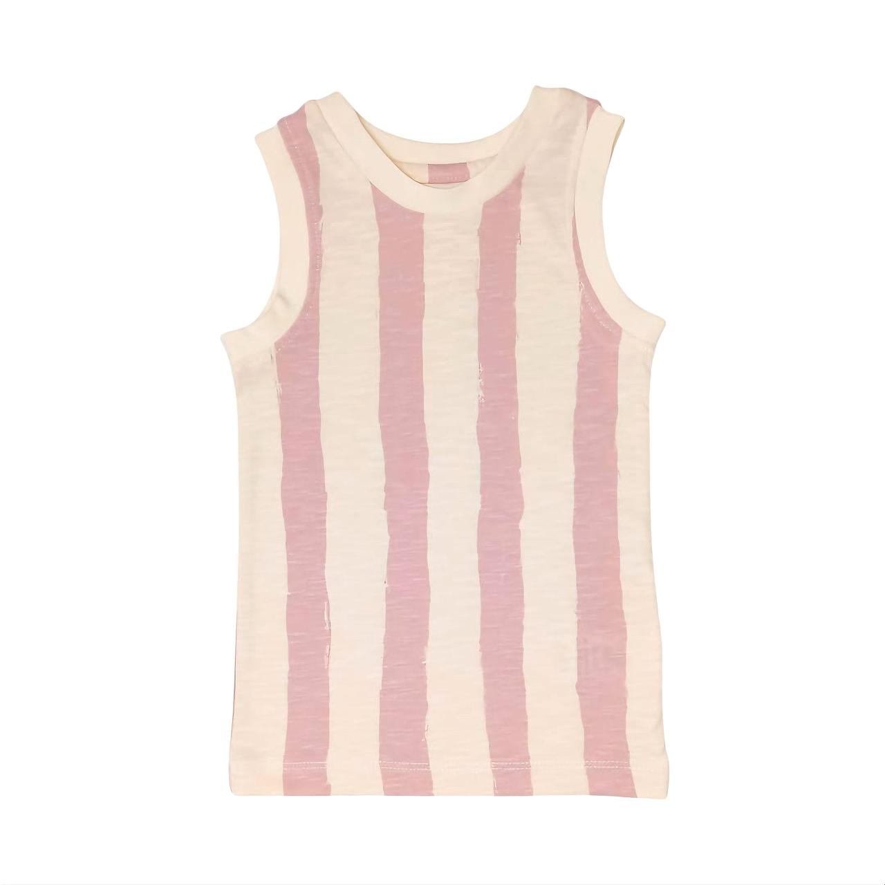 Skinny - Cream & Pink Stripe