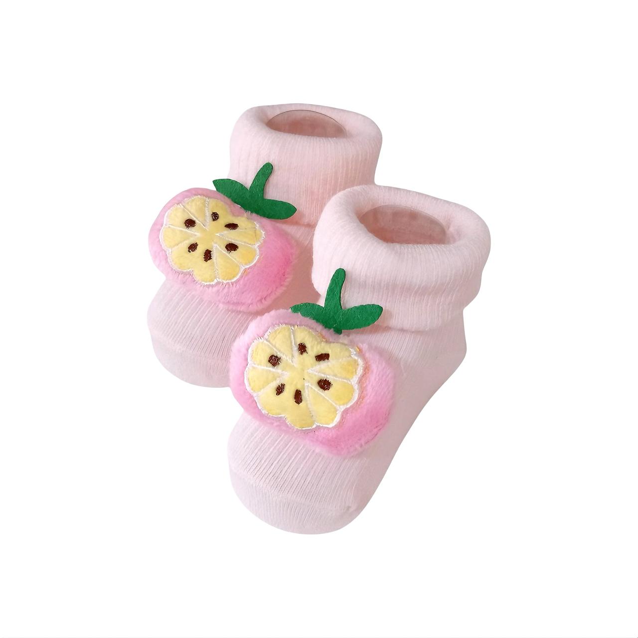 Lemon Baby Socks - Pink