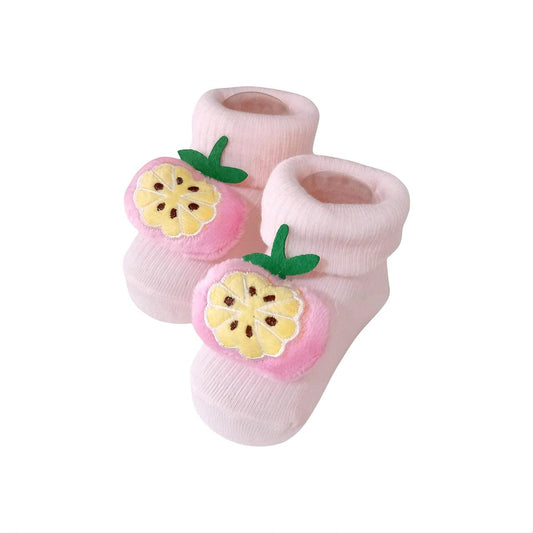 Lemon Baby Socks - Pink