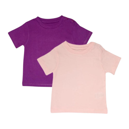 2pcs T Shirt Pack - Purple & Pink