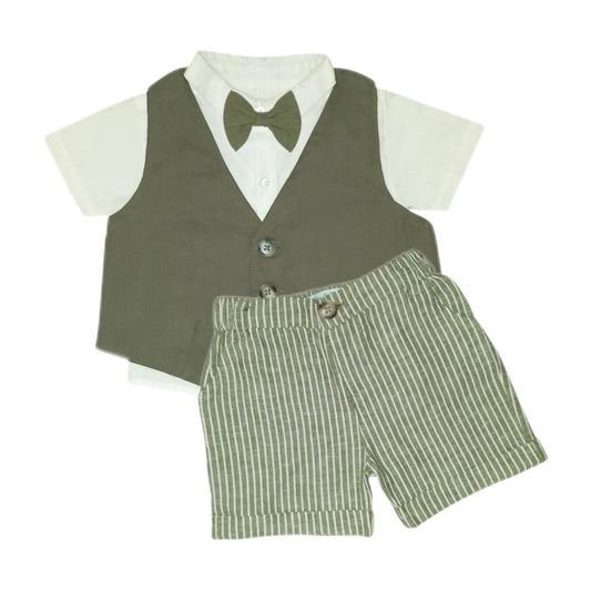 Boy's Partywear Kit - Green & White