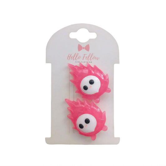 Dragon Fruit shape hair clips  - 2 pcs