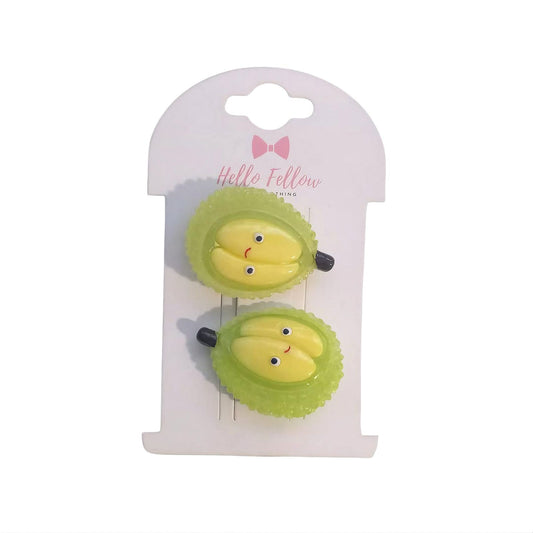 Fruit Shape Hair Clips 2pcs
