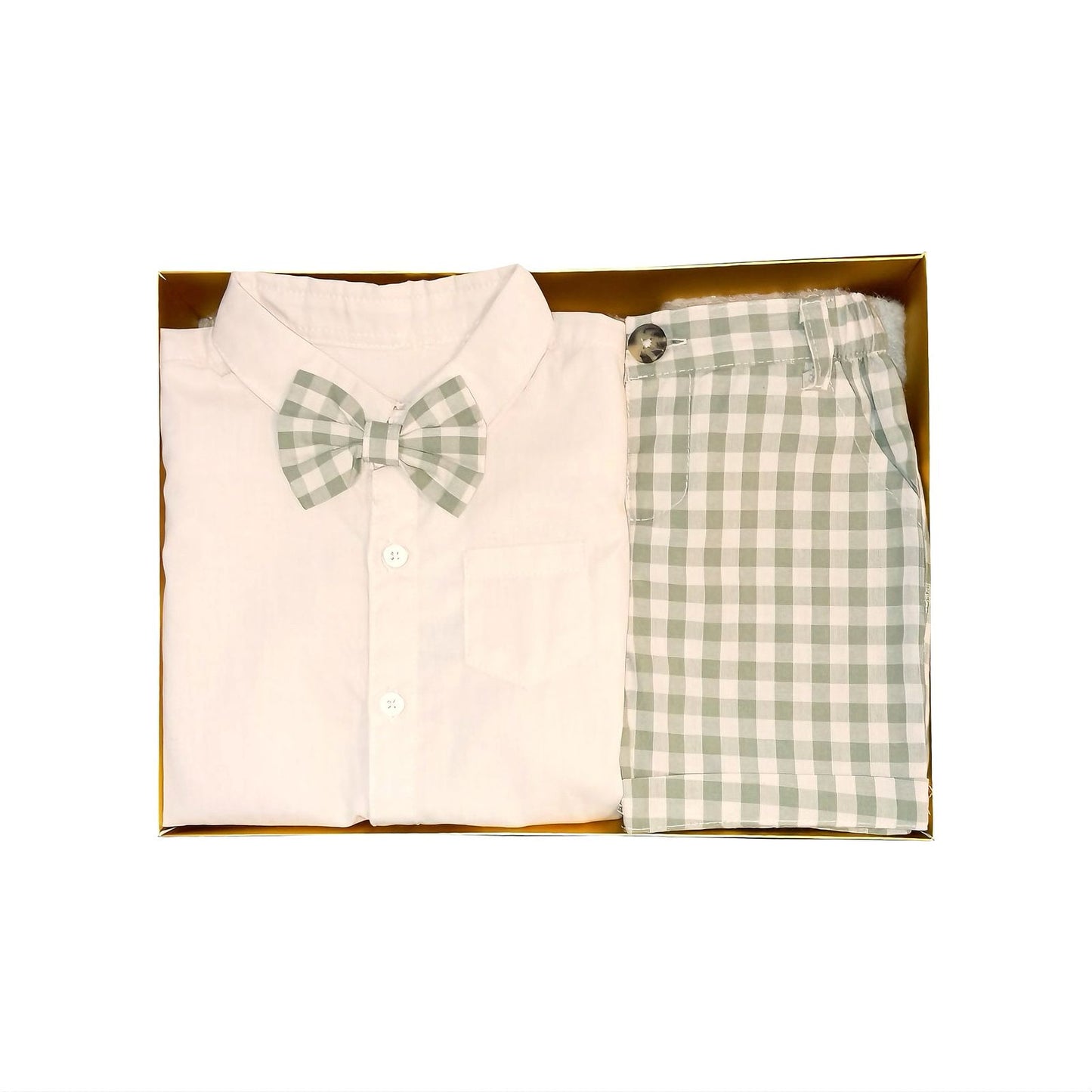 Baby Gift Hamper - Light Orange & Green