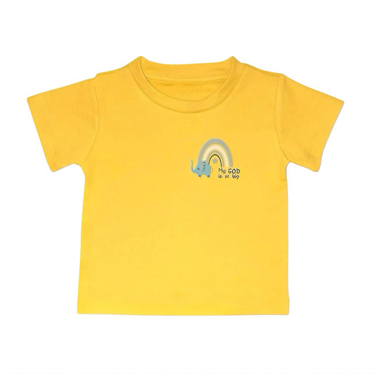Printed T Shirt - Mustard Yellow