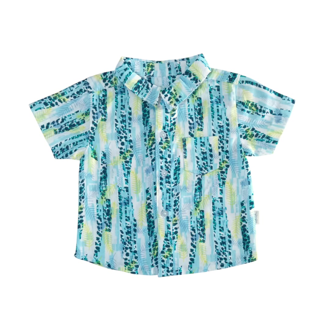 Boy's Multi colour Floral Print Shirt