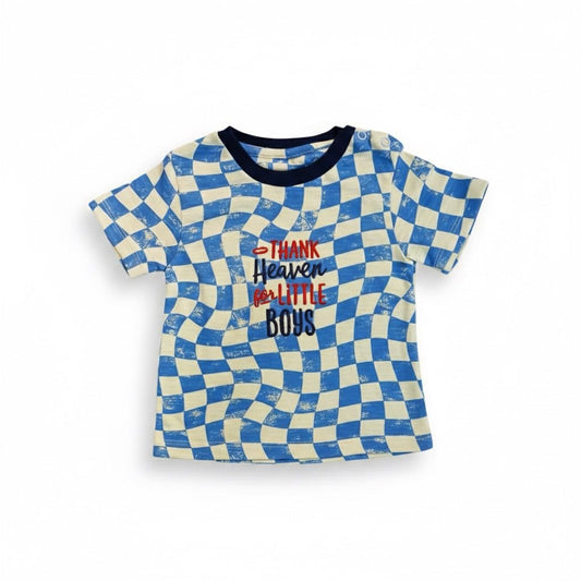 "Thank Heaven For Little Boy's" Emb T - Shirt
