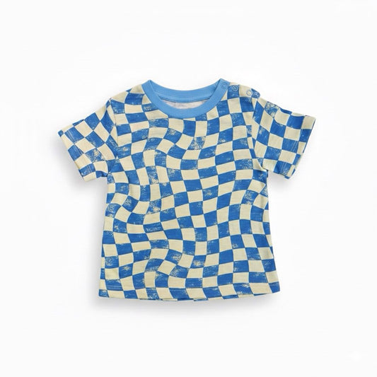 Blue Printed T - Shirt