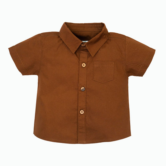 Brown Cotton Shirt