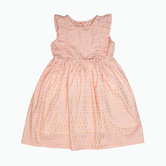 Pink Gold Pattern Dress