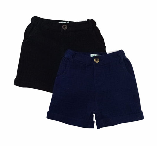 Short Set - Black & Dark Blue