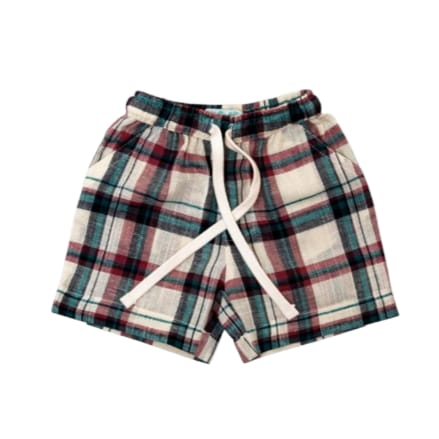 Short -Green,Red & White Checked