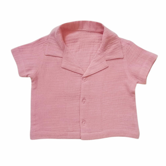 Boy's Muslin Shirt - Pink