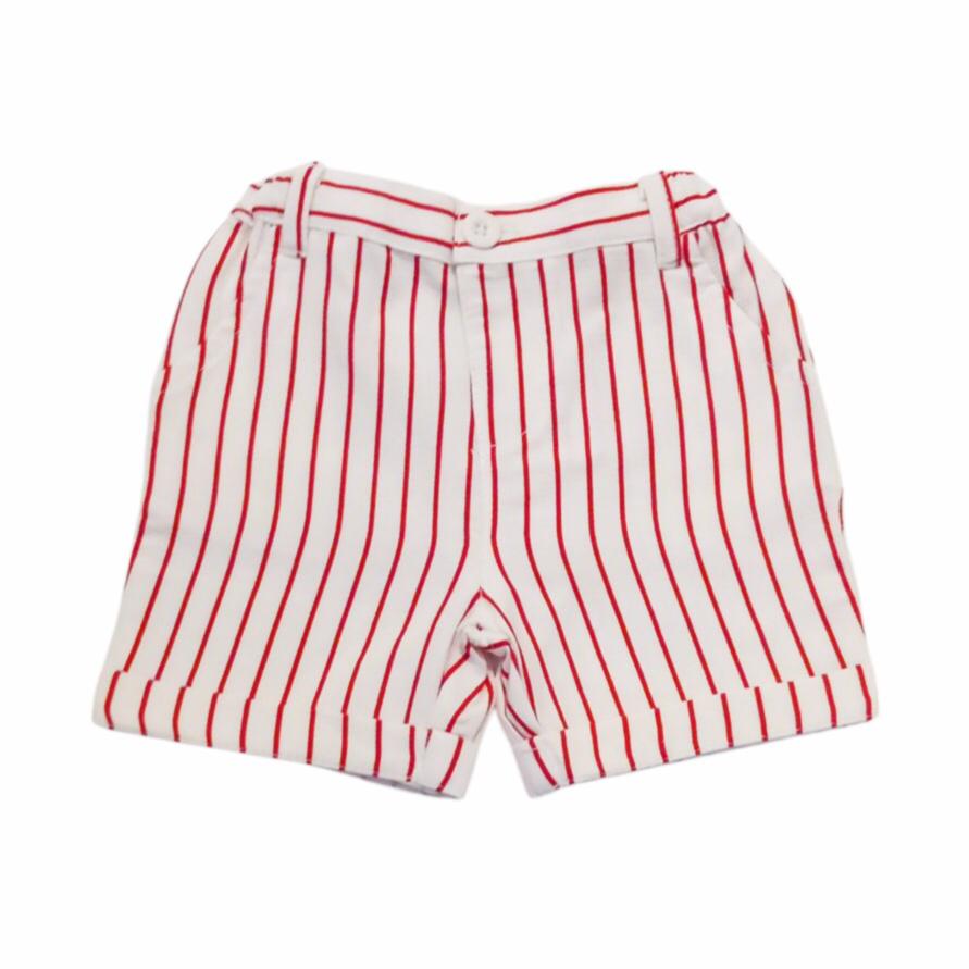 Red and White Striped Short