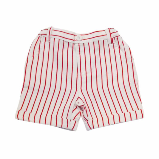 Red and White Striped Short